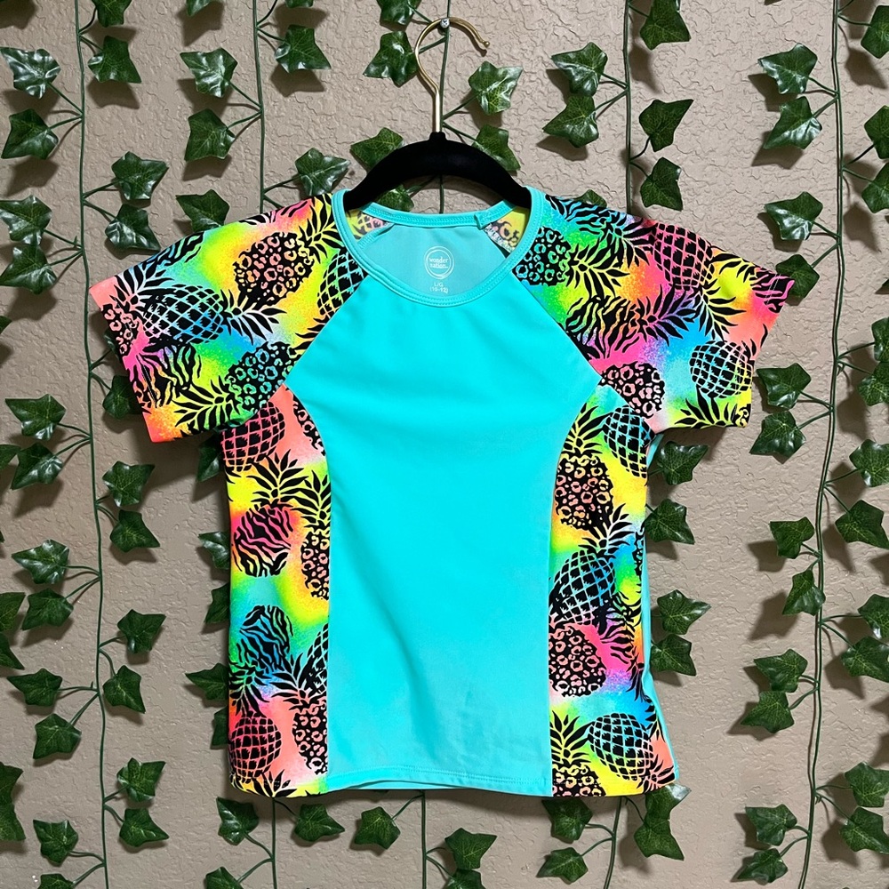 Wonder nation girls rash guard
